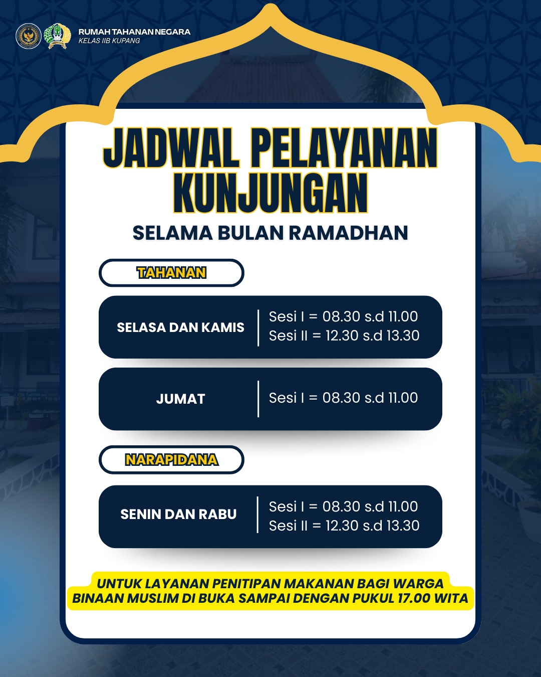 Suasana Layanan Kunjungan Keluarga